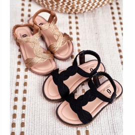 FRROCK Sandalias Lamado Negras Infantiles negro 1