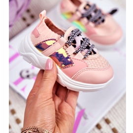 FRROCK Zapatillas deportivas rosa Velma para niños 1