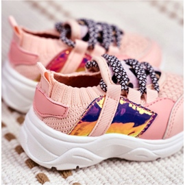FRROCK Zapatillas deportivas rosa Velma para niños rosado 3