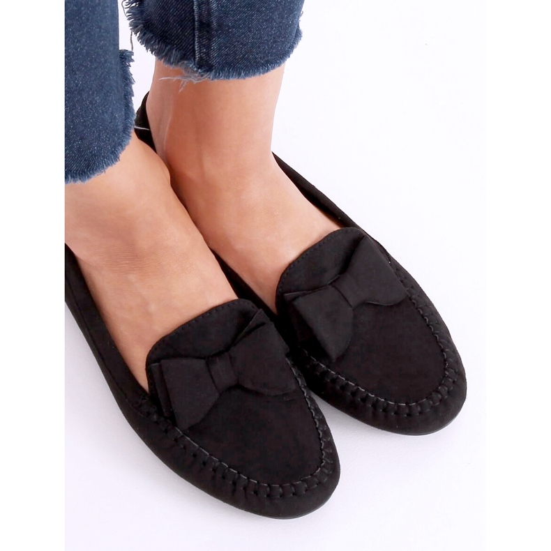 Black Mocasines negros de mujer B2020-6 Black 1
