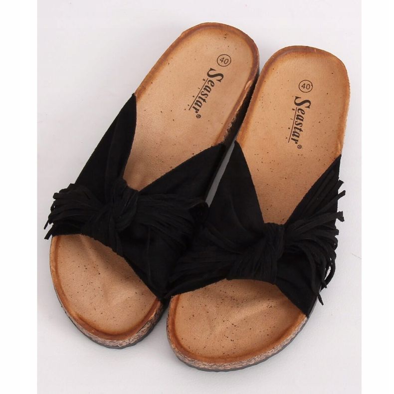 Pantuflas de mujer Boho negras CK136P Negro 1