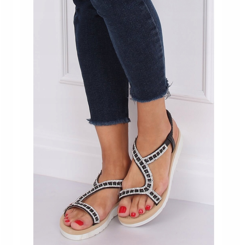 Sandalias de mujer negras HD-129 Negras negro 2