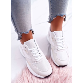 FRJ Zapatillas Sport Mujer Blanco Beige Szantal marrón 6