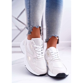 FRJ Zapatillas Sport Mujer Blanco Beige Szantal marrón 2