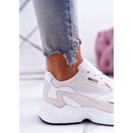 FRJ Zapatillas Sport Mujer Blanco Beige Szantal marrón 3