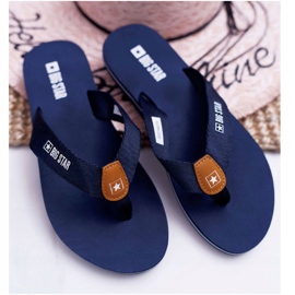Pantuflas de Mujer Chanclas Big Star Azul Marino DD274A254 5