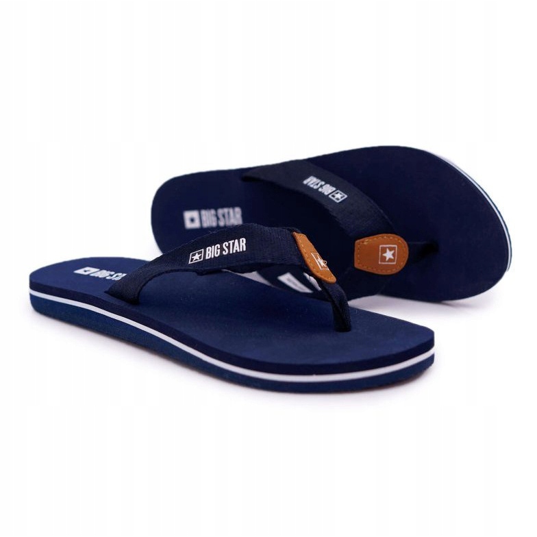 Pantuflas de Mujer Chanclas Big Star Azul Marino DD274A254 1