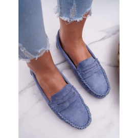 SEA Mocasines Azules De Mujer Ante Bolero 4