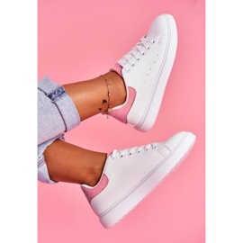 SEA Zapatillas Deportivas de Mujer Blancas con Tacón Rosa Milly blanco rosado 2