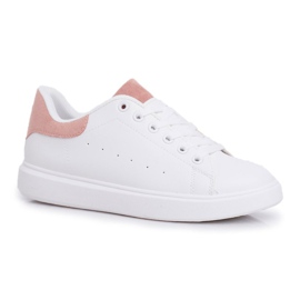 SEA Zapatillas Deportivas de Mujer Blancas con Tacón Rosa Milly blanco rosado 3