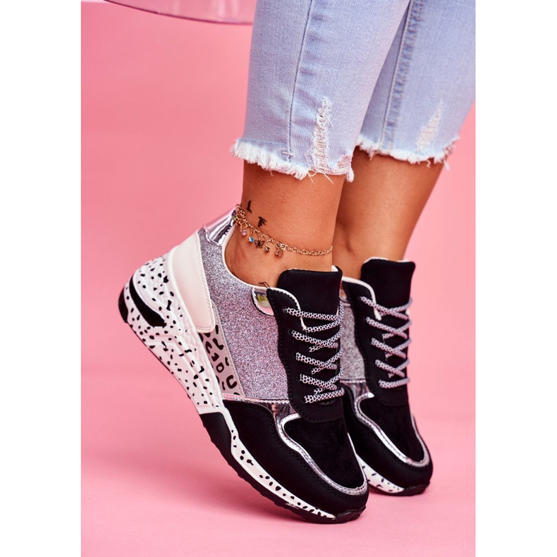 Zapatillas Deportivas Mujer Suela Gruesa Negra Nokien negro 1