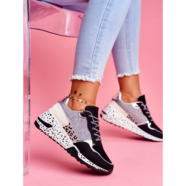 Zapatillas Deportivas Mujer Suela Gruesa Negra Nokien negro 2