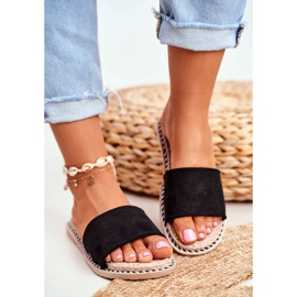 FRJ Pantuflas Clásicas Mujer Ante Negro Look At Me 2