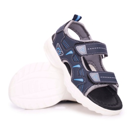 FRROCK Sandalias Infantil Niño Niño Con Velcro Azul Marino Pelgro 4