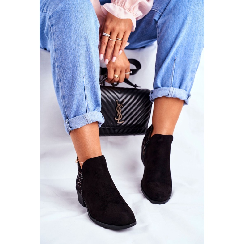 De Mujer Botas Con Tacón Plano Primavera Negro Elizabeth 1