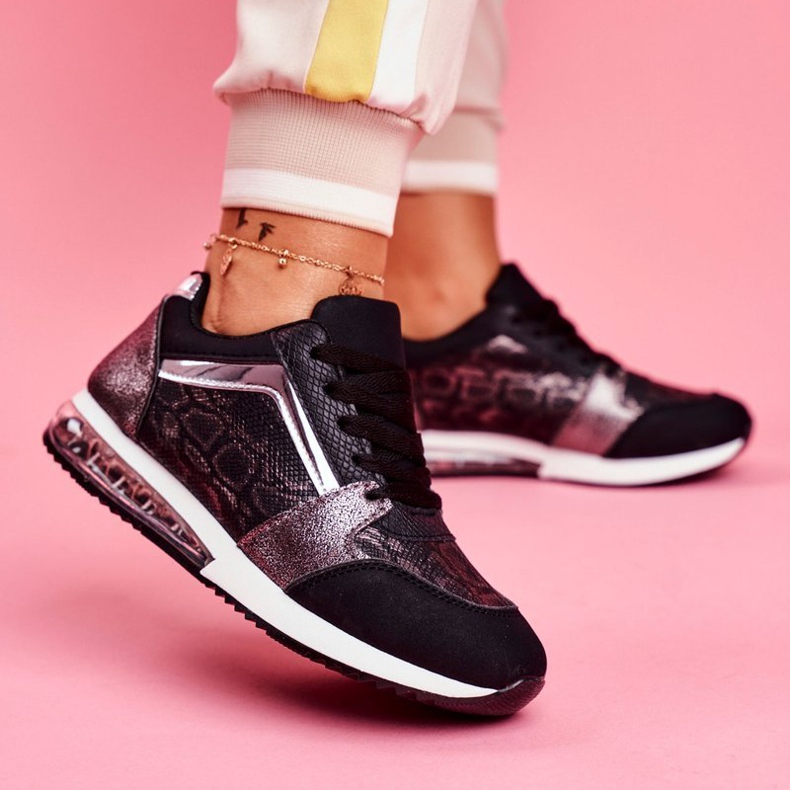 SEA Zapatos Deportivos De Mujer Zapatillas Negras Helly negro 1