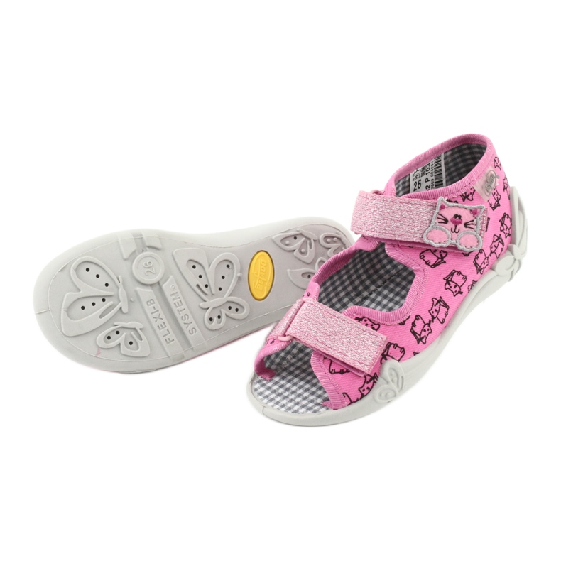 Calzado infantil befado 242P103 negro rosa 5