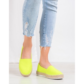 Small Swan Alpargatas Textiles verde amarillo 1