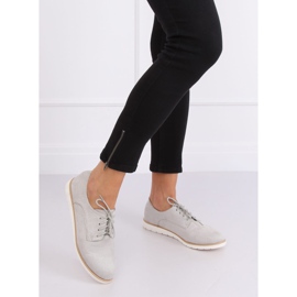 Gris Mocasines mujer con cordones T297 Gris 2