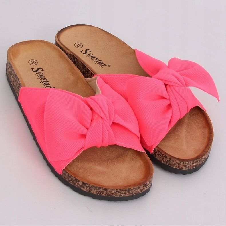 Zapatilla suela de corcho fucsia CK108 Fucsia rosado 2 Zapatilla suela de corcho fucsia CK108 Fucsia rosado 2