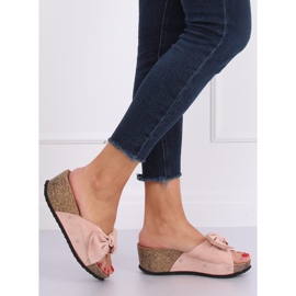Pink Pantuflas de cuña Pink 7862-KL Pink rosado 2