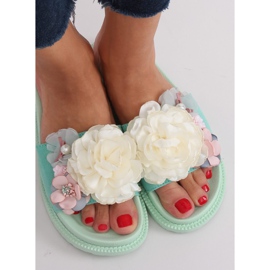 Zapatillas de menta con suela alta PT-109 Mint verde 3