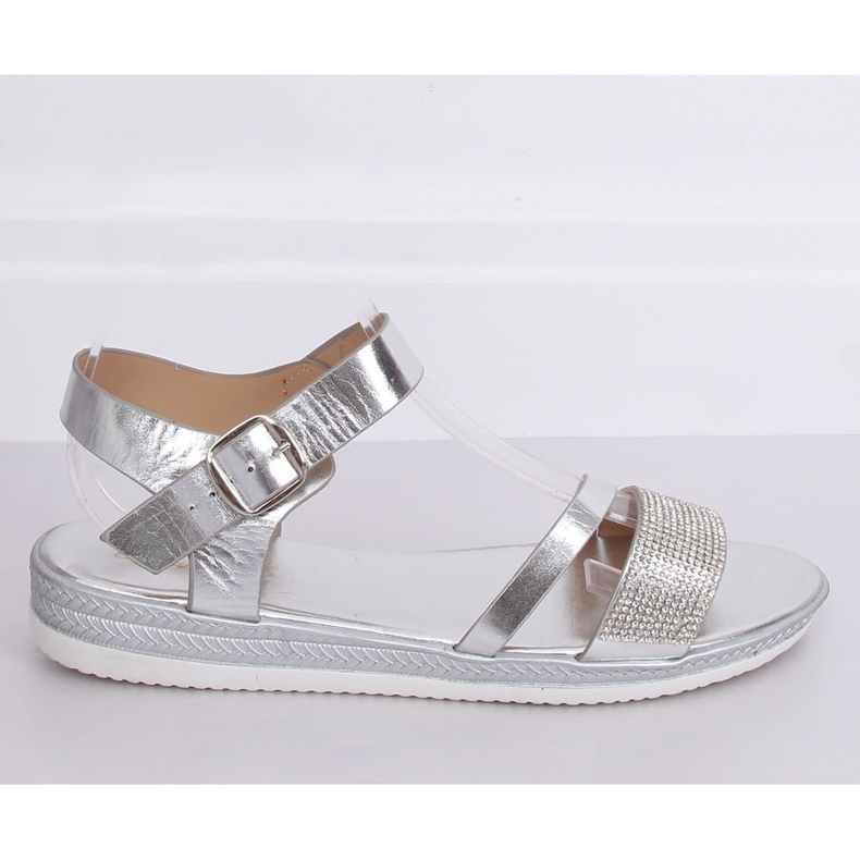 Sandalias mujer plata D-118 Silver gris 2 Sandalias mujer plata D-118 Silver gris 2