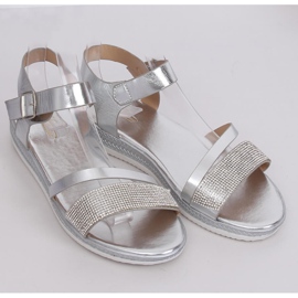 Sandalias mujer plata D-118 Silver gris 3