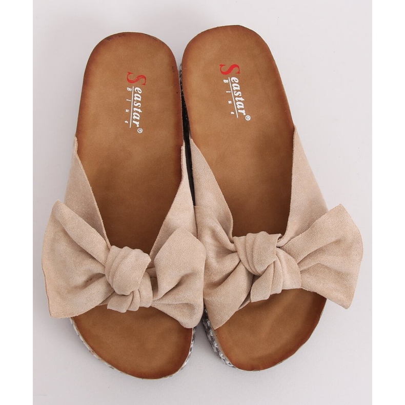 Pantuflas beige de mujer LK29P Beige 1