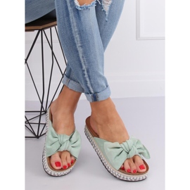 Pantuflas de mujer menta LK29P Verde 4