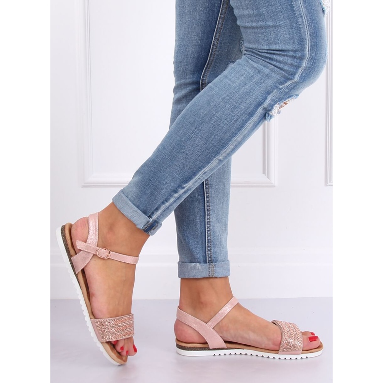 Sandalias de mujer rosa HT-69 Pink 2