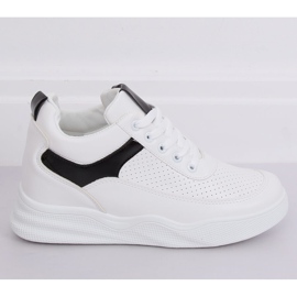 Deportivas blancas con cuñas 85-429 BLANCO / NEGRO 3