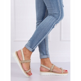 Sandalias doradas para mujer HD-128 Gold dorado 3