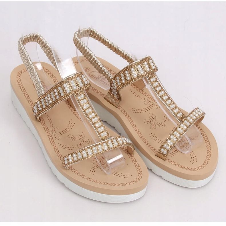 Sandalias doradas para mujer HD-128 Gold dorado 1