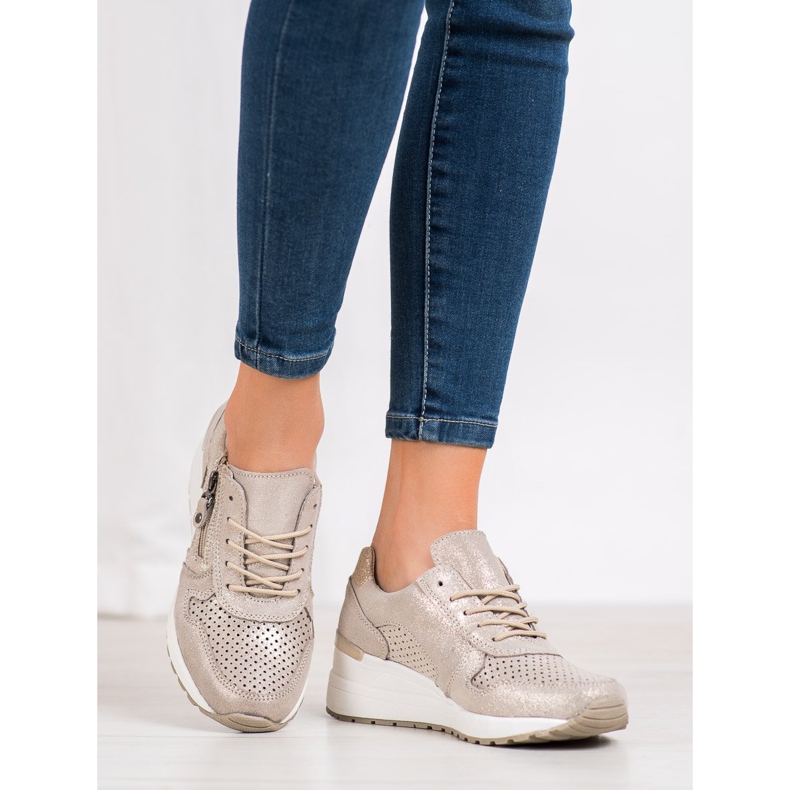 Filippo Zapatillas doradas con purpurina dorado 2