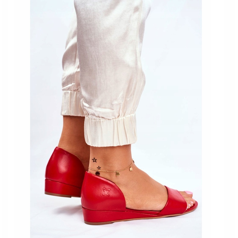 Sandalias Mujer Maciejka Leather Red 1971 Nomara rojo 2