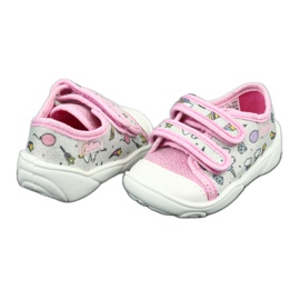 Calzado infantil befado 907P115 rosa plata gris 3