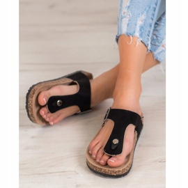 Cómodas chanclas VINCEZA negro 2