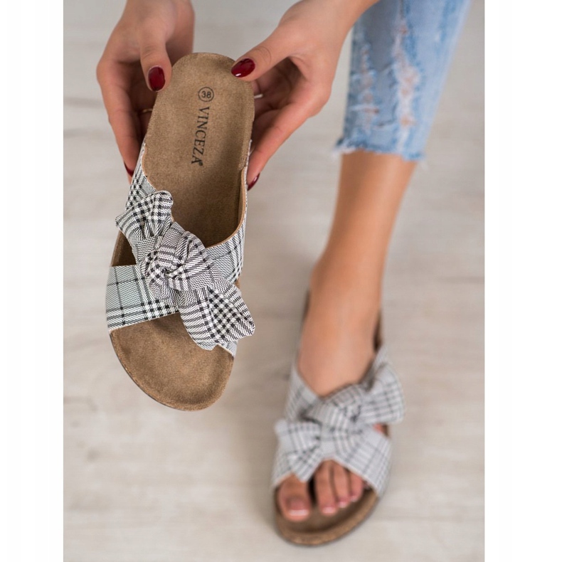 Zapatillas VINCEZA de moda blanco negro 1