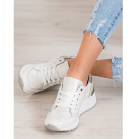 Filippo Zapatos deportivos de cuero blanco 1