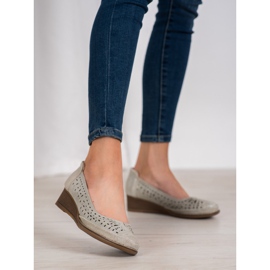 Filippo Zapatos de tacón de piel con purpurina marrón 1