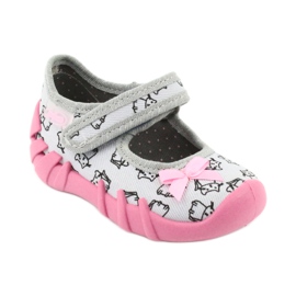 Calzado infantil befado 109P198 negro rosado gris 1