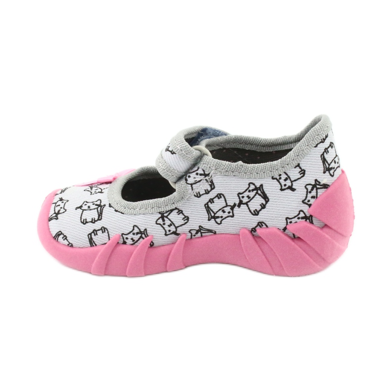 Calzado infantil befado 109P198 negro rosado gris 2