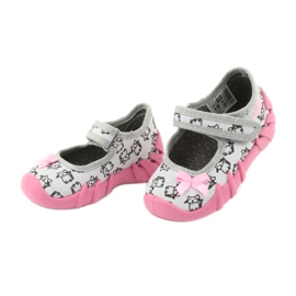Calzado infantil befado 109P198 negro rosado gris 3