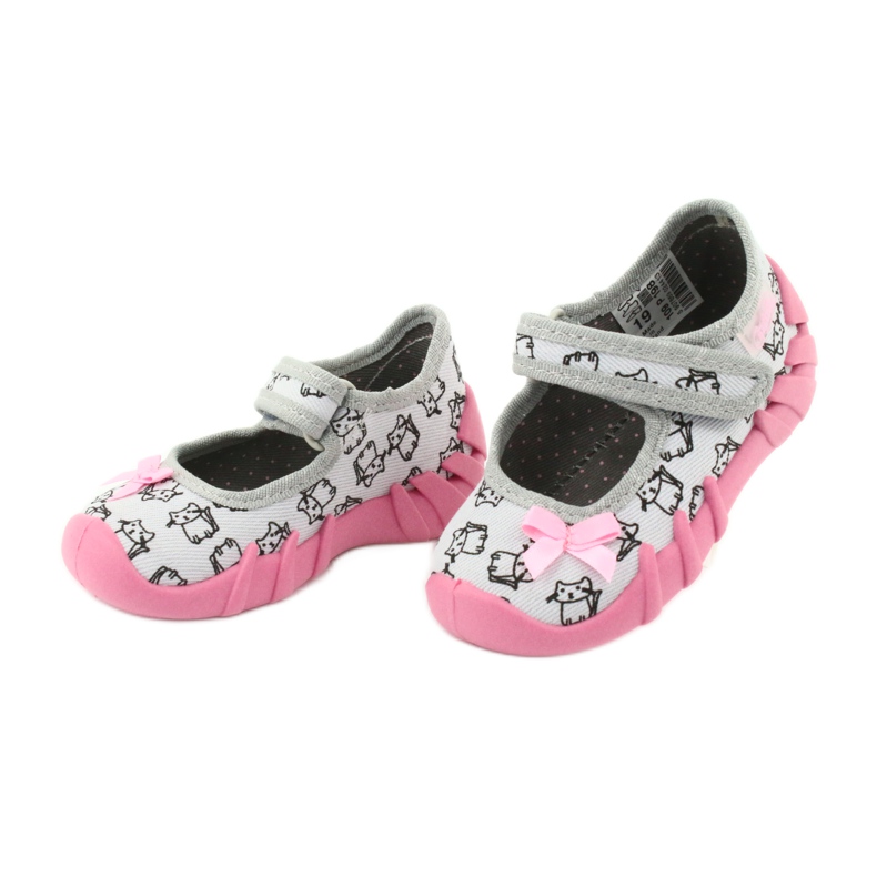 Calzado infantil befado 109P198 negro rosa gris 3