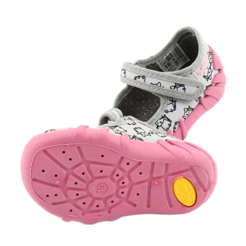 Calzado infantil befado 109P198 negro rosado gris 5
