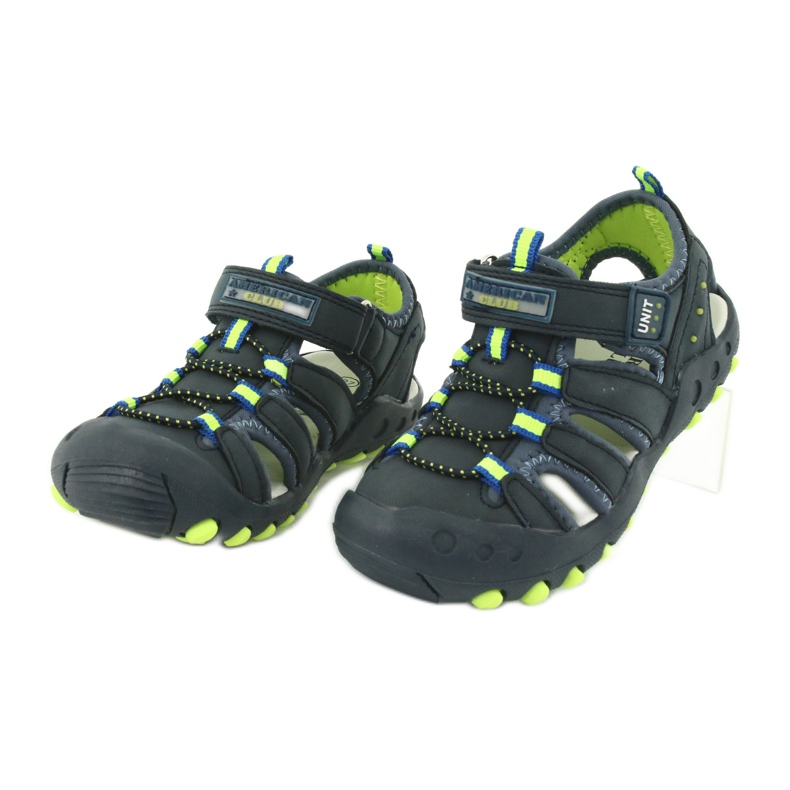 Sandalias para niño American Club DR04 / 20 azul marino verde 2