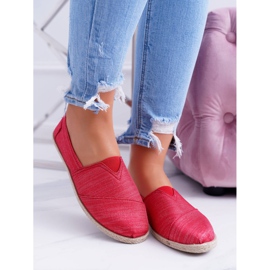 NEWS Alpargatas con purpurina rojas de mujer de Emmera rojo 2