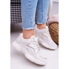 BUGO Zapatos Deportivos Mujer Beige Glitter Winchester 1