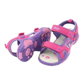 Sandalias de niña American Club HL17 / 19 púrpura 3